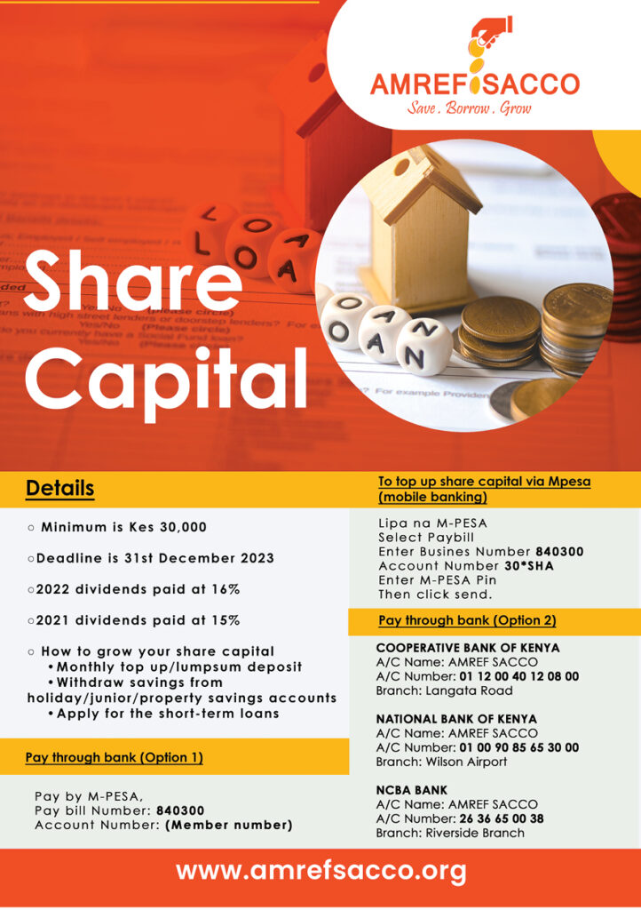 Share Capital Flyer Amref Sacco 2 1